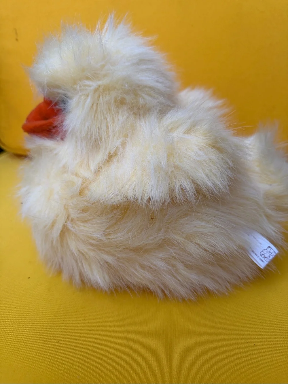 Plush Yellow Chick Small Pet Toy with Orange Beak